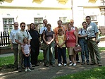 A IV. KMGT r�sztvev�i a Megyeh�z�n�l