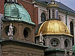 A Vasa kápolna és a Zsigmond kápolna kupolája