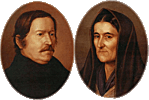 Hrúz Mária és Petrovics István <br> (Orlai Petrich Soma festménye) Hrúz Mária és Petrovics István <br> (Orlai Petrich Soma festménye)