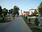 A park mögött a református templom