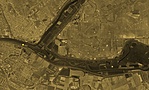 Folyómedrek régen és ma (Google Maps) Folyómedrek régen és ma (Google Maps)
