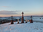 Téli panoráma a Bakony irányába Téli panoráma a Bakony irányába