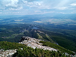 Kilátás a Csorba-tó felé Kilátás a Csorba-tó felé
