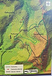A tanösvény térképe a sáncokkal