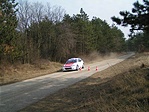 Az erdei utat lezárták, mert teszteltek egy FordFocus WRC-t