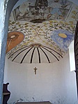 A kápolna mennyezeti freskója