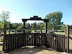 Négyestelepi temető kapuja