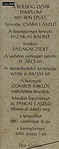 Ismertető tábla Ismertető tábla