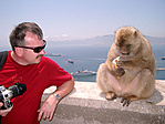 egy őslakossal Gibraltáron egy őslakossal Gibraltáron