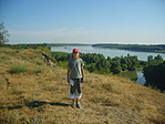 Löszfalon Duna panorámával Löszfalon Duna panorámával