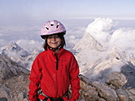 Kíra a Trigláv csúcsán (2864m)