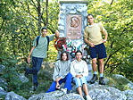 2004. szeptember, Örvény-kő, Jókai-emlékmű, 2004.09.04. a Kós DSK csapata