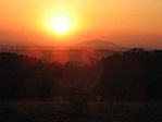 A Somló naplementekor