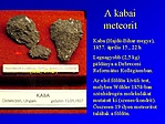 A Meteorit darabja