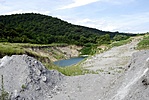 A "Pannon tenger" külszíni bánya maradványai