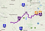A láda M01/24 számozású második útszakasza A láda M01/24 számozású második útszakasza