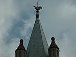 A templom tornyát díszítő "kokas"