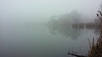 A Naplás-tó ködben