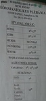 Információs tábla Információs tábla