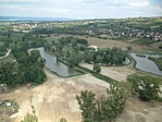 Kilátás a tóra a viaduktról. Kilátás a tóra a viaduktról.