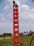 Iza toronyépítés 13. emeletén