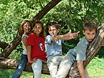 Vera, Anna, Tamás, Gábor a kezdetekkor Vera, Anna, Tamás, Gábor a kezdetekkor