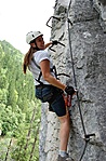 Johnsbach klettersteig C-D pályáján Johnsbach klettersteig C-D pályáján